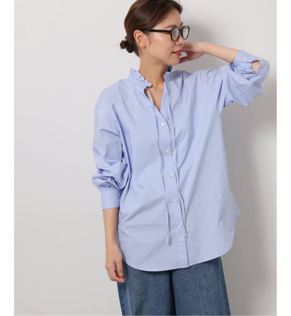 JOURNAL STANDARD relume「《追加6》ハイカウントコットンスタンドカラー2way」|シャツ・ブラウス|