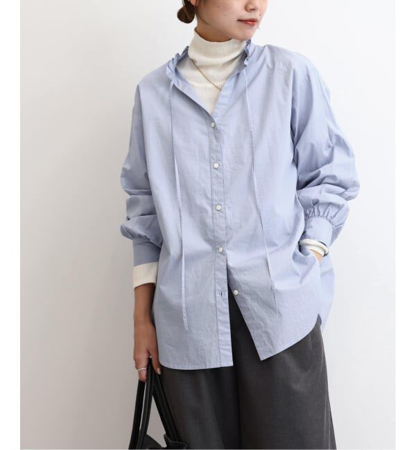 JOURNAL STANDARD relume「《追加6》ハイカウントコットンスタンドカラー2way」|シャツ・ブラウス|