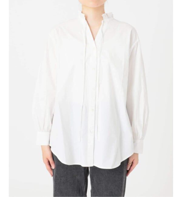 JOURNAL STANDARD relume「《追加6》ハイカウントコットンスタンドカラー2way」|シャツ・ブラウス|