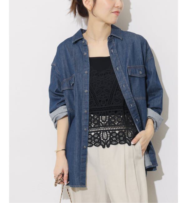 JOURNAL STANDARD relume「《追加》9oz デニムワークシャツ」|シャツ・ブラウス|ネイビー