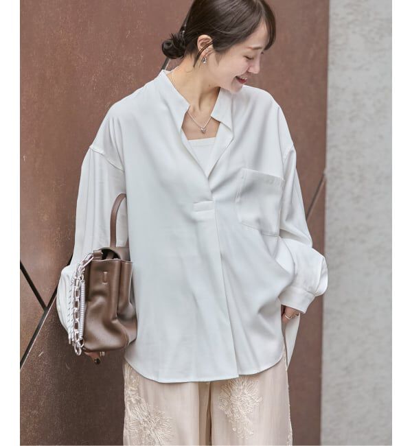 JOURNAL STANDARD「《追加2》スタンドプルオーバー」|シャツ・ブラウス|ホワイト