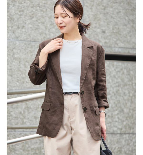 JOURNAL STANDARD「リネン SB-2B ジャケット」|テーラードジャケット|