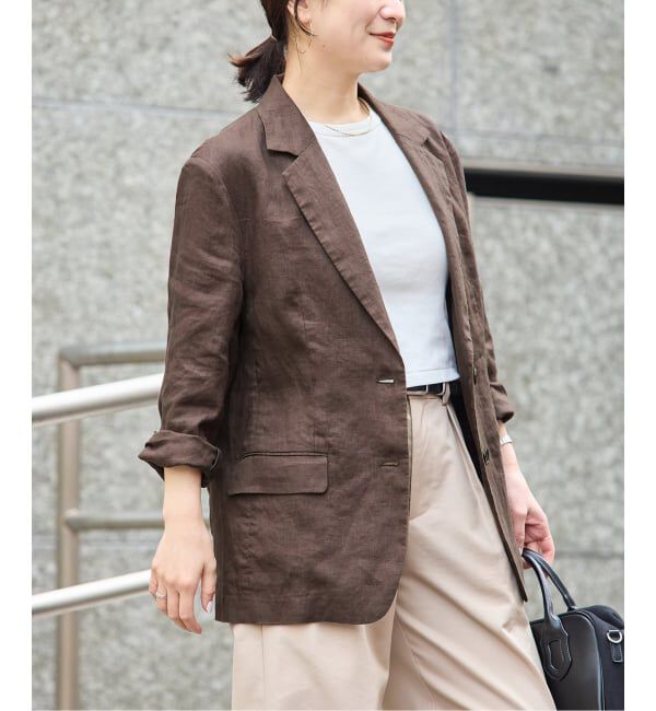 JOURNAL STANDARD「リネン SB-2B ジャケット」|テーラードジャケット|