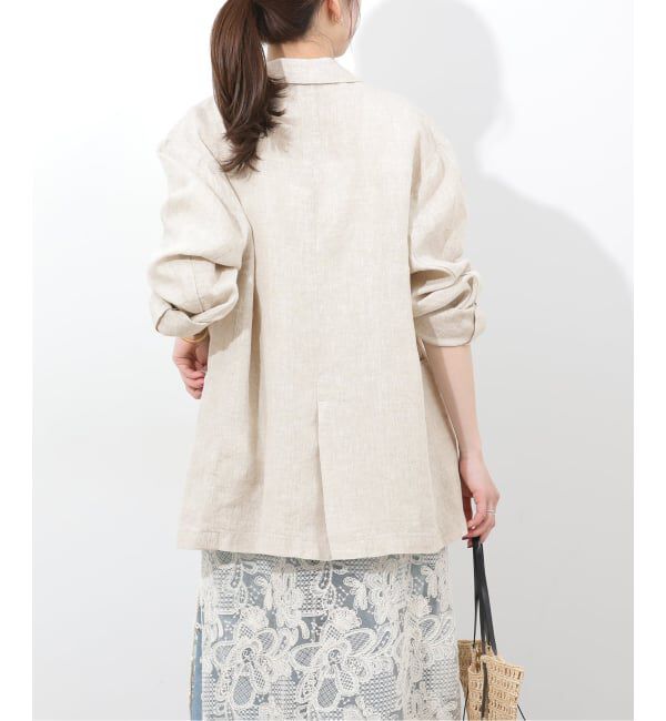 JOURNAL STANDARD relume「《予約》ベルギーリネンテーラードダブルジャケット」|テーラードジャケット|