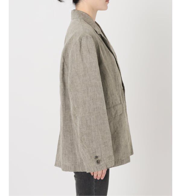 JOURNAL STANDARD relume「《予約》ベルギーリネンテーラードダブルジャケット」|テーラードジャケット|