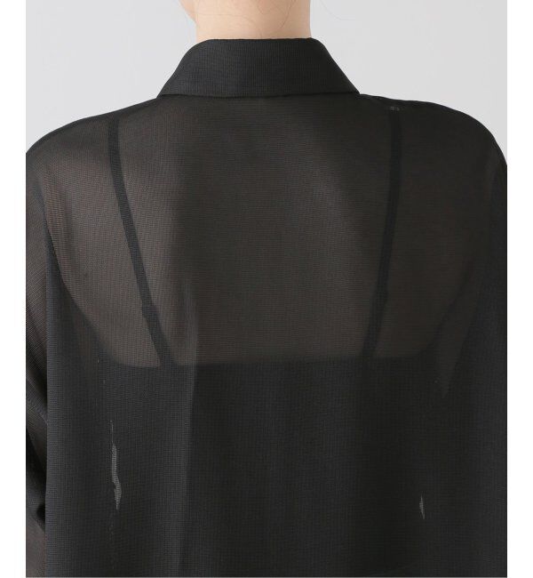 NOBLE「ELENI/エルニ メッシュレギュラーワイドシャツ」|シャツ・ブラウス|