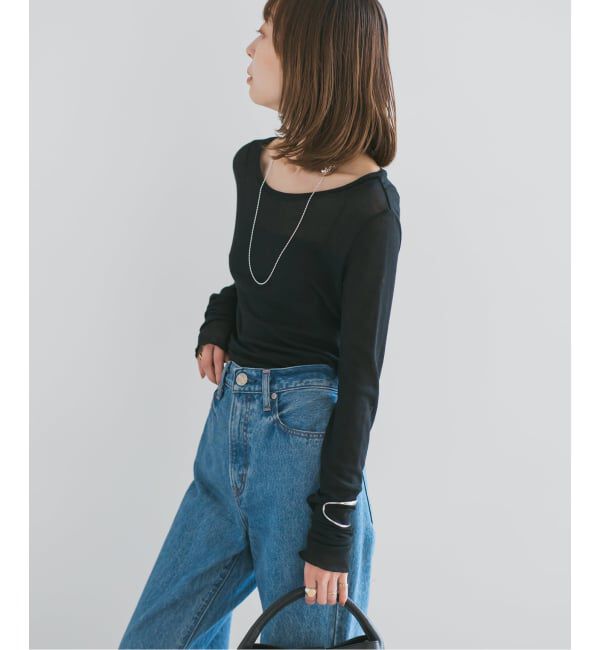 NOBLE「《追加3》シアーテレコロングスリーブプルオーバー」|Tシャツ・カットソー|