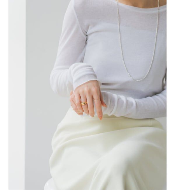 NOBLE「《追加3》シアーテレコロングスリーブプルオーバー」|Tシャツ・カットソー|