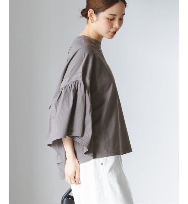 NOBLE「《追加》COG THE BIGSMOKE/コグザビッグスモーク LAURA GATHERED SLV TOP」|Tシャツ・カットソー|