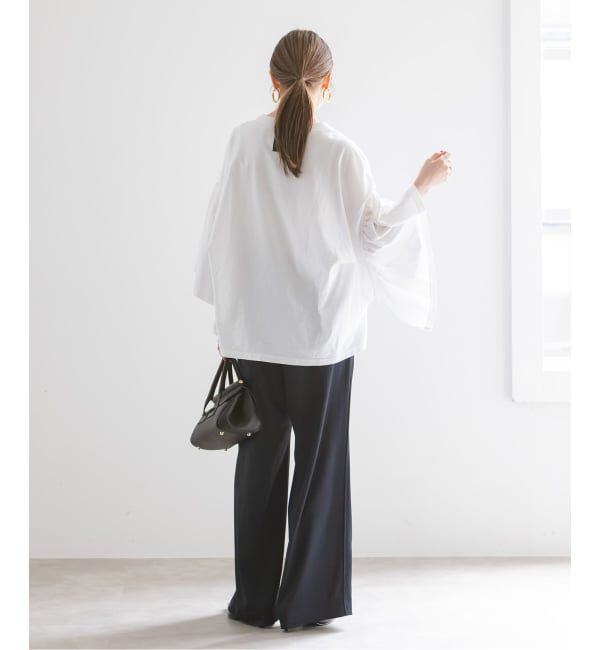 NOBLE「《追加》COG THE BIGSMOKE/コグザビッグスモーク LAURA GATHERED SLV TOP」|Tシャツ・カットソー|