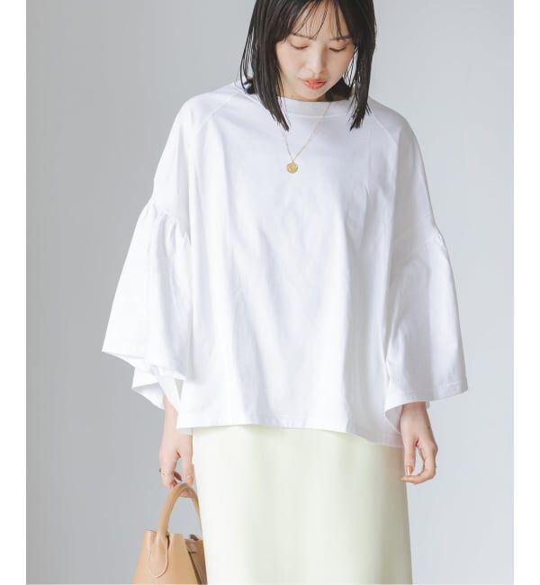 NOBLE「《追加》COG THE BIGSMOKE/コグザビッグスモーク LAURA GATHERED SLV TOP」|Tシャツ・カットソー|