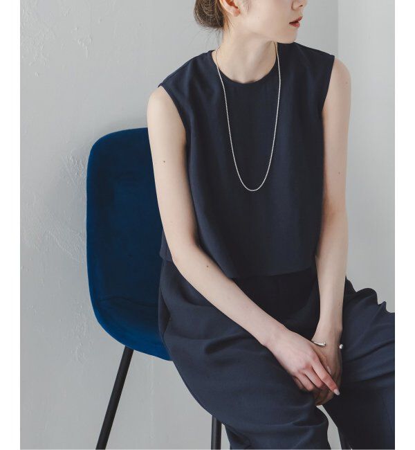 NOBLE「《追加》ダブルクレープスリーブレスオールインワン3」|オールインワン|