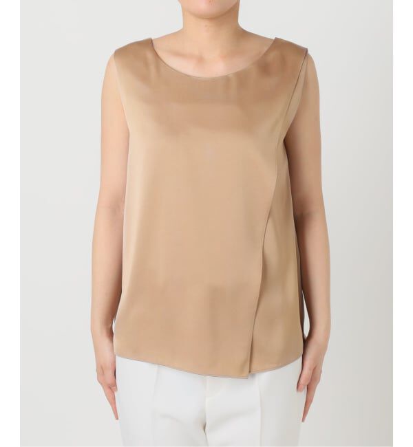 NOBLE「【洗える】ルナサテンレイヤードブラウス」|シャツ・ブラウス|