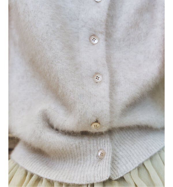 NOBLE「FOX/Caファーニットフロントボタンベスト」|ベスト・ジレ|