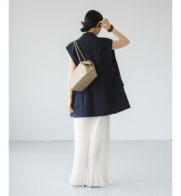 NOBLE「ファジーシフォンランダムプリーツパンツ」|その他|