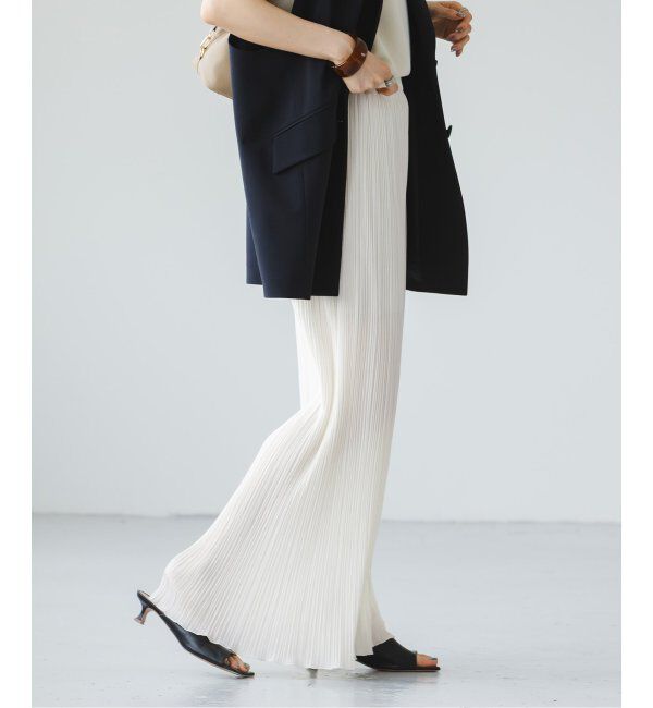 NOBLE「ファジーシフォンランダムプリーツパンツ」|その他|
