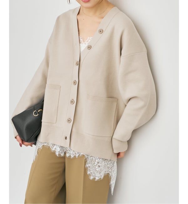 Spick and Span「ウォッシャブルコアスパンヤーンカーディガン」|カーディガン|