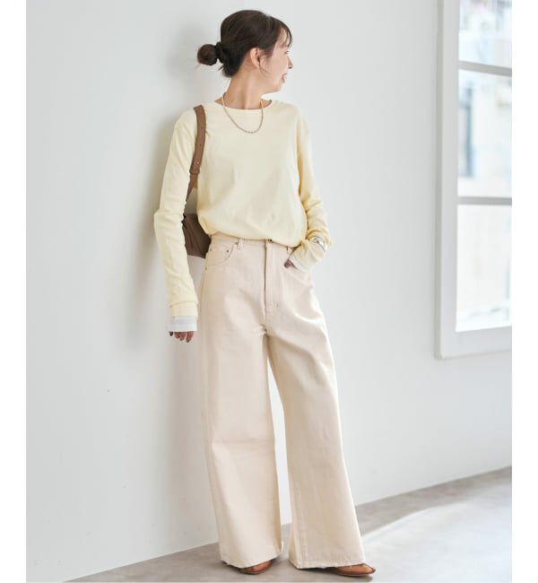 Spick and Span「5 1/2 HIGH-WIDELEG DENIM」|デニム|