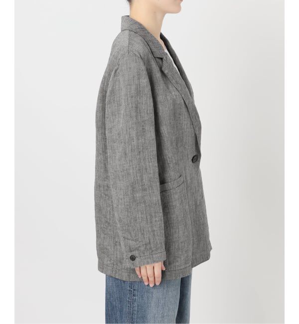 Spick and Span「《手洗い可》エアリーリネン1Bジャケット」|テーラードジャケット|