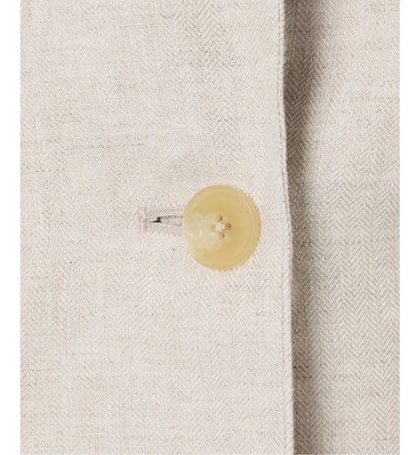 Spick and Span「《手洗い可》エアリーリネン1Bジャケット」|テーラードジャケット|