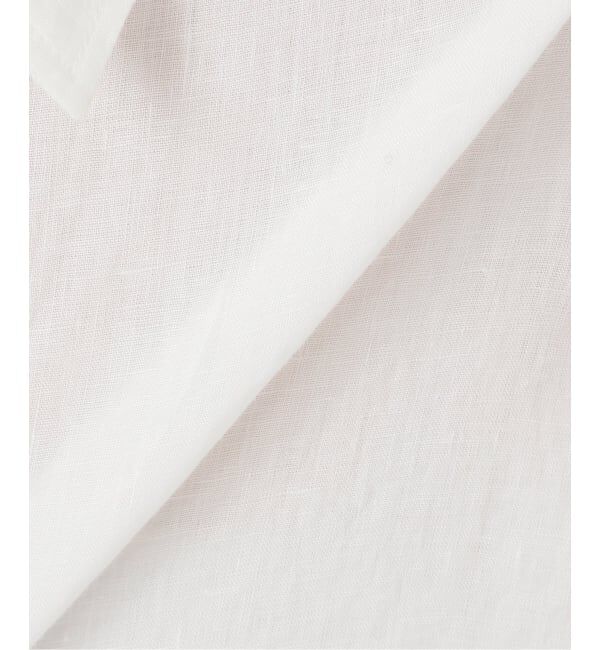 Spick and Span「《程よくすっきりサイズ》 80リネンカシュクール ミディシャツ」|シャツ・ブラウス|