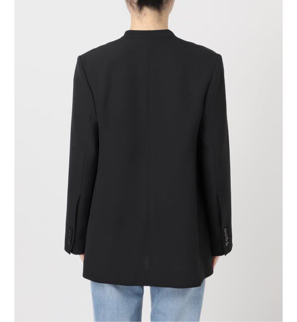 Spick and Span「《セットアップ可》トロストレッチVカラージャケット」|ノーカラージャケット|