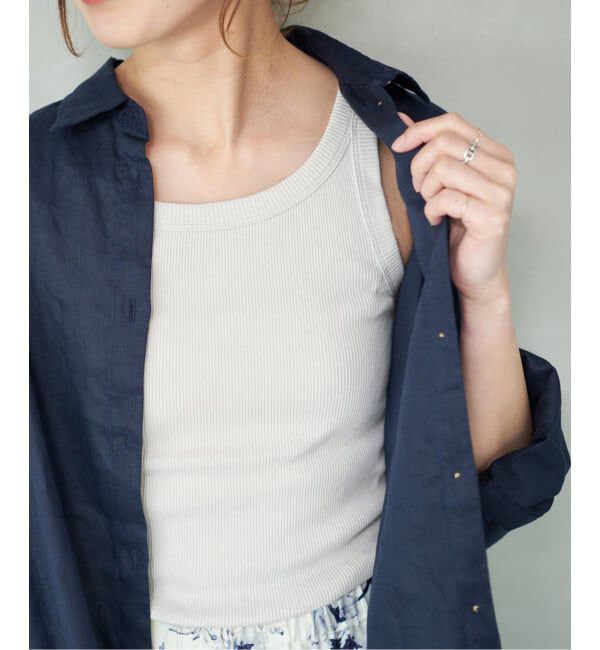 Spick and Span「《新色有り / 追加》甘撚テレコアメスリタンク」|タンクトップ|