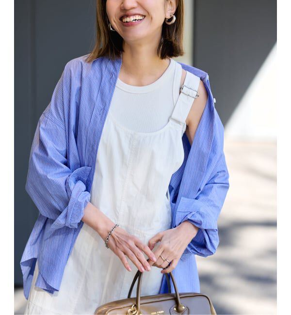 FRAMeWORK「ヴィンテージタイプライターサロペット」|オールインワン|ホワイト