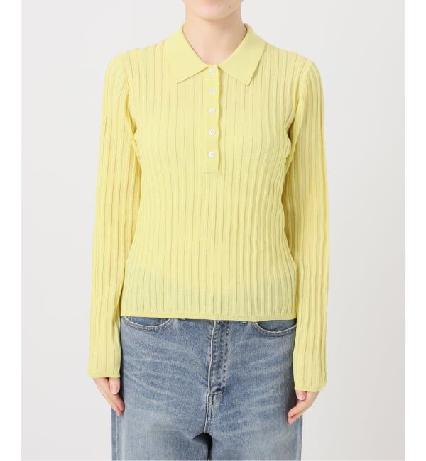 FRAMeWORK「リブニットポロシャツ」|ニット・セーター|