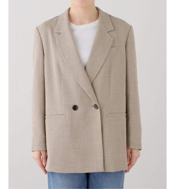 Spick and Span「リネンライクロングジャケット」|テーラードジャケット|