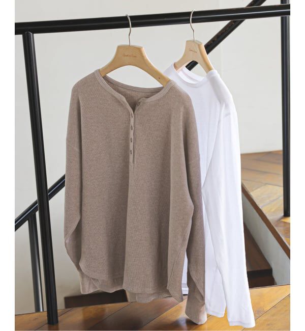 Spick and Span「《新色有り / 追加》2枚SETヘンリーネックプルオーバー」|Tシャツ・カットソー|