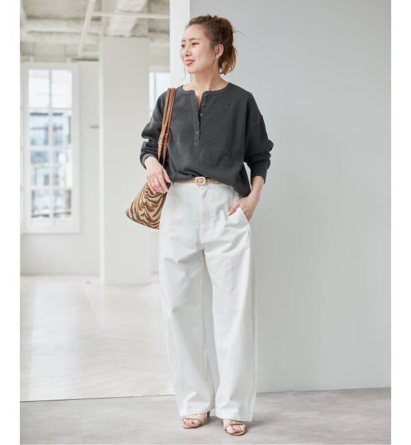 Spick and Span「《新色有り / 追加》2枚SETヘンリーネックプルオーバー」|Tシャツ・カットソー|