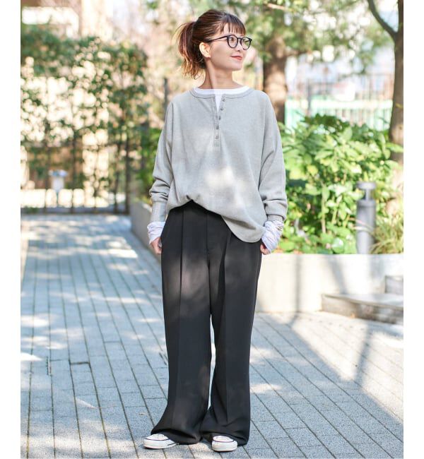 Spick and Span「《新色有り / 追加》2枚SETヘンリーネックプルオーバー」|Tシャツ・カットソー|