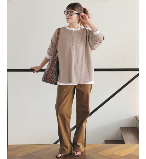 Spick and Span「《新色有り / 追加》2枚SETヘンリーネックプルオーバー」|Tシャツ・カットソー|