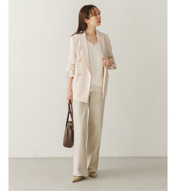 NOBLE「《追加・新色・セットアップ対応》フローツイルピークドラペルジャケット」|テーラードジャケット|