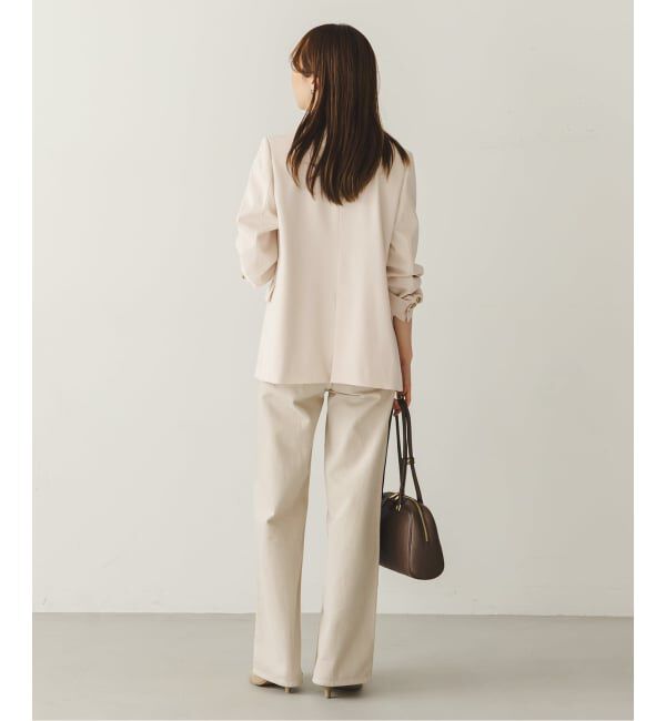 NOBLE「《追加・新色・セットアップ対応》フローツイルピークドラペルジャケット」|テーラードジャケット|