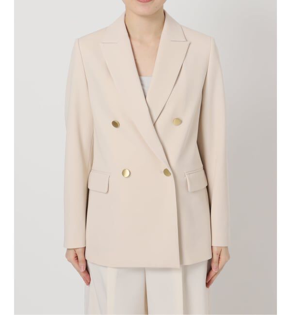 NOBLE「《追加・新色・セットアップ対応》フローツイルピークドラペルジャケット」|テーラードジャケット|