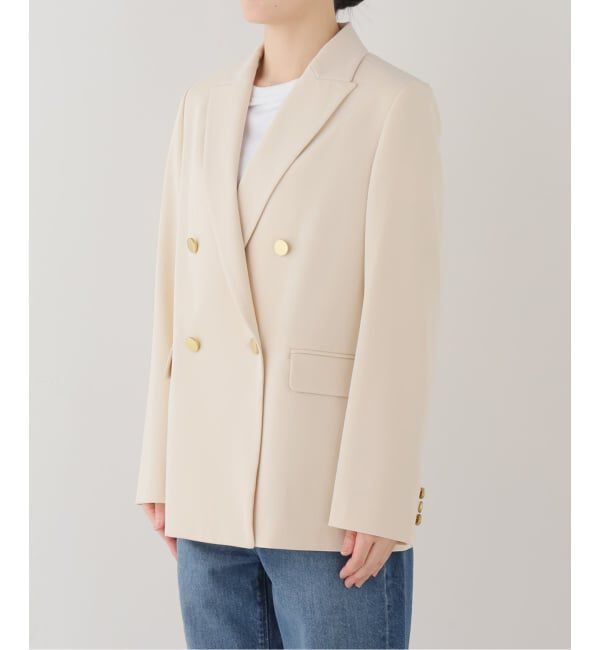 NOBLE「《追加・新色・セットアップ対応》フローツイルピークドラペルジャケット」|テーラードジャケット|