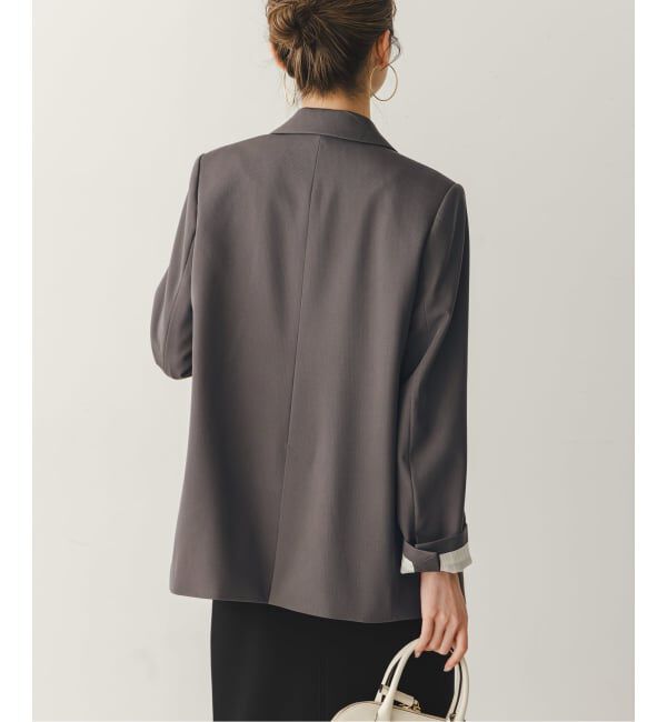 NOBLE「《追加・新色・セットアップ対応》フローツイルピークドラペルジャケット」|テーラードジャケット|