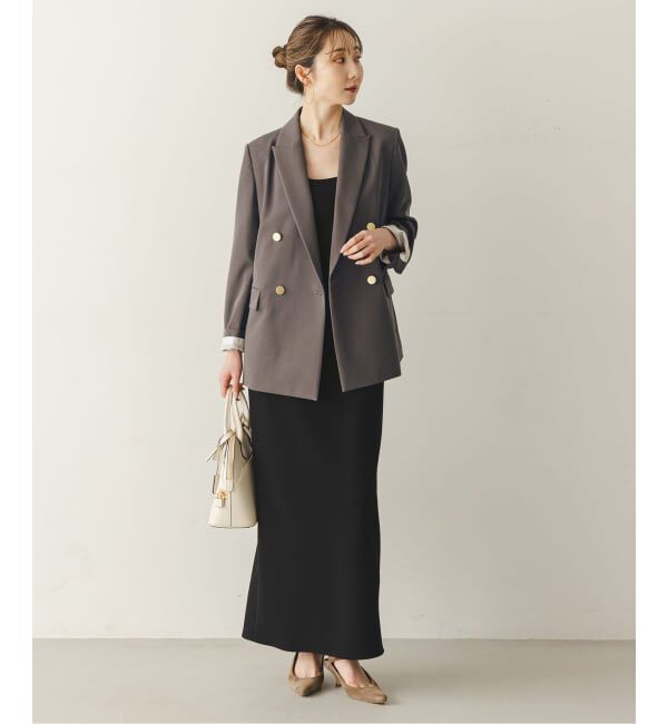 NOBLE「《追加・新色・セットアップ対応》フローツイルピークドラペルジャケット」|テーラードジャケット|