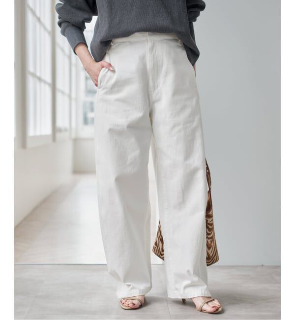 Spick and Span「コットンバレルレッグパンツ」|その他|