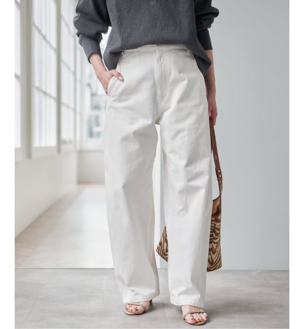 Spick and Span「コットンバレルレッグパンツ」|その他|