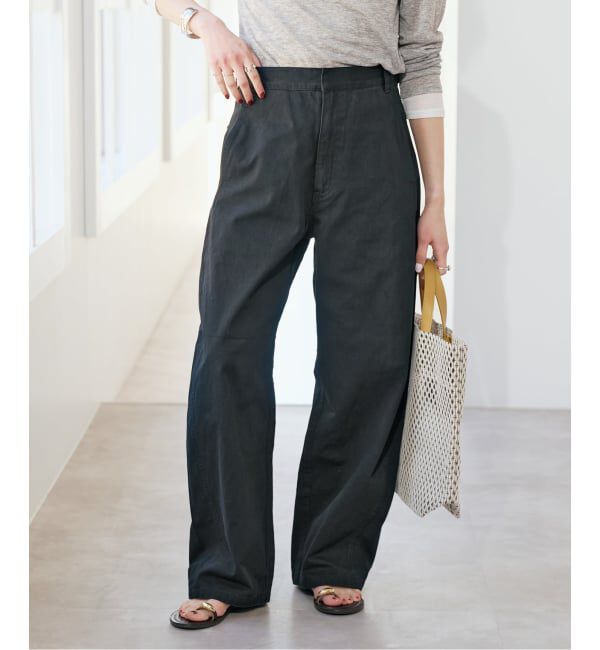 Spick and Span「コットンバレルレッグパンツ」|その他|