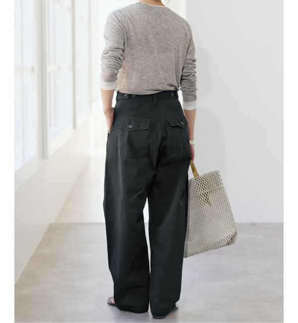 Spick and Span「コットンバレルレッグパンツ」|その他|