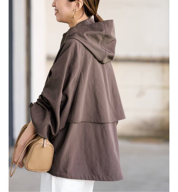 FRAMeWORK「≪追加≫リネンPLタッサーフードショートブルゾン 3」|ブルゾン・スタジャン|