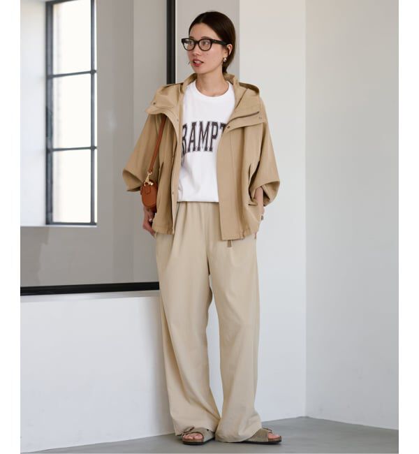 FRAMeWORK「≪追加≫リネンPLタッサーフードショートブルゾン 3」|ブルゾン・スタジャン|