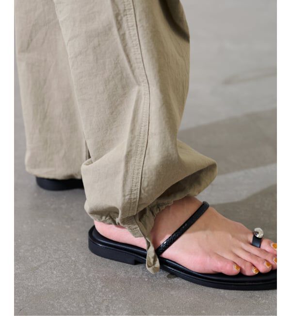 FRAMeWORK「TOP KHAKI/トップカーキ  パラシュートパンツ」|カーゴ|