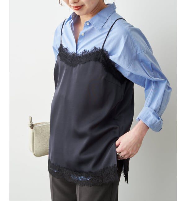 Spick and Span「サテンレースキャミソール」|キャミソール|