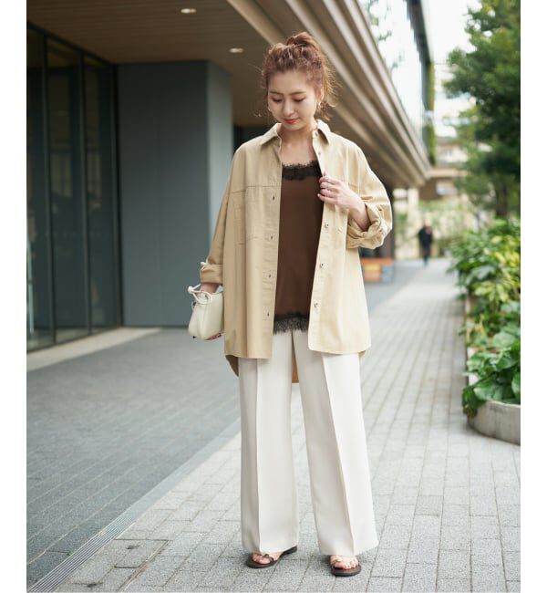 Spick and Span「サテンレースキャミソール」|キャミソール|