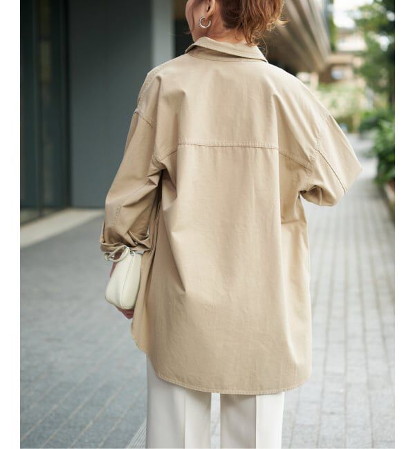 Spick and Span「ライトツイルオーバーシャツ」|シャツ・ブラウス|